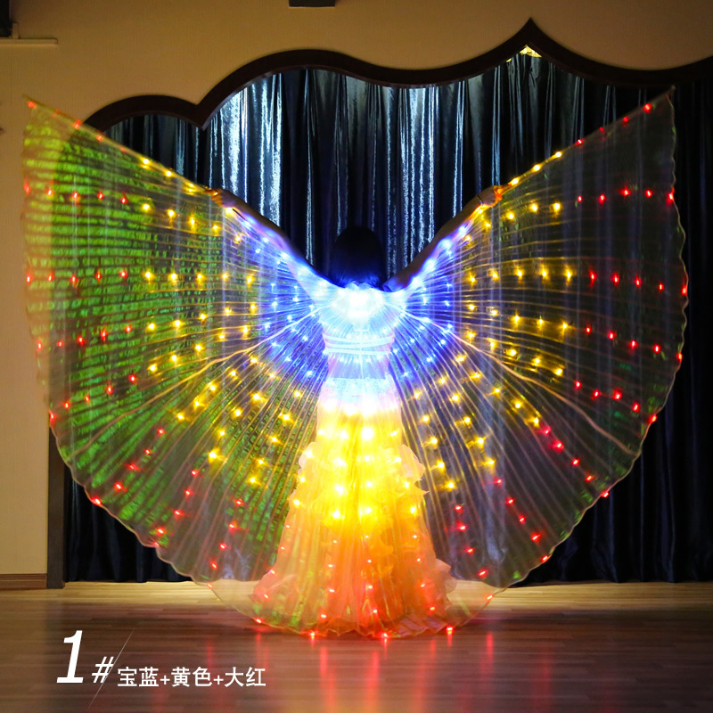 3 color Led belly dance isis wing for ladies more colors