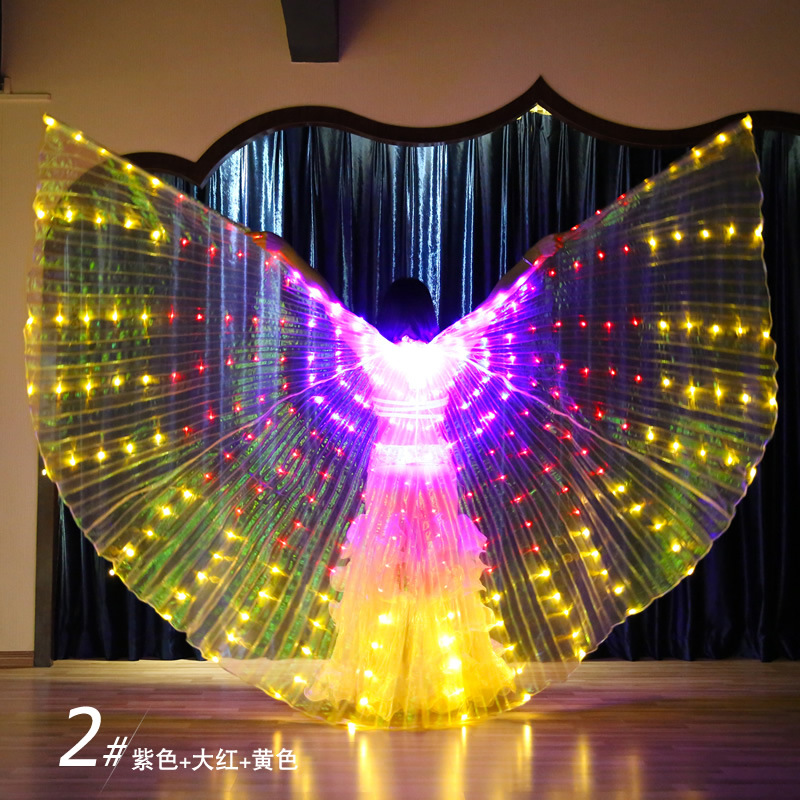 3 color Led belly dance isis wing for ladies more colors