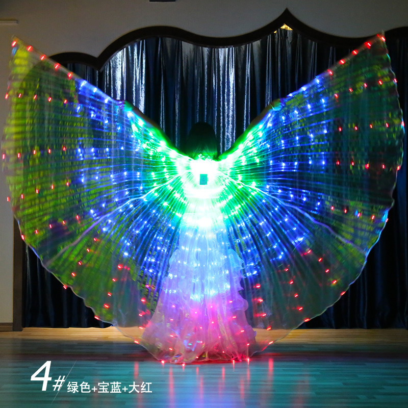 3 color Led belly dance isis wing for ladies more colors