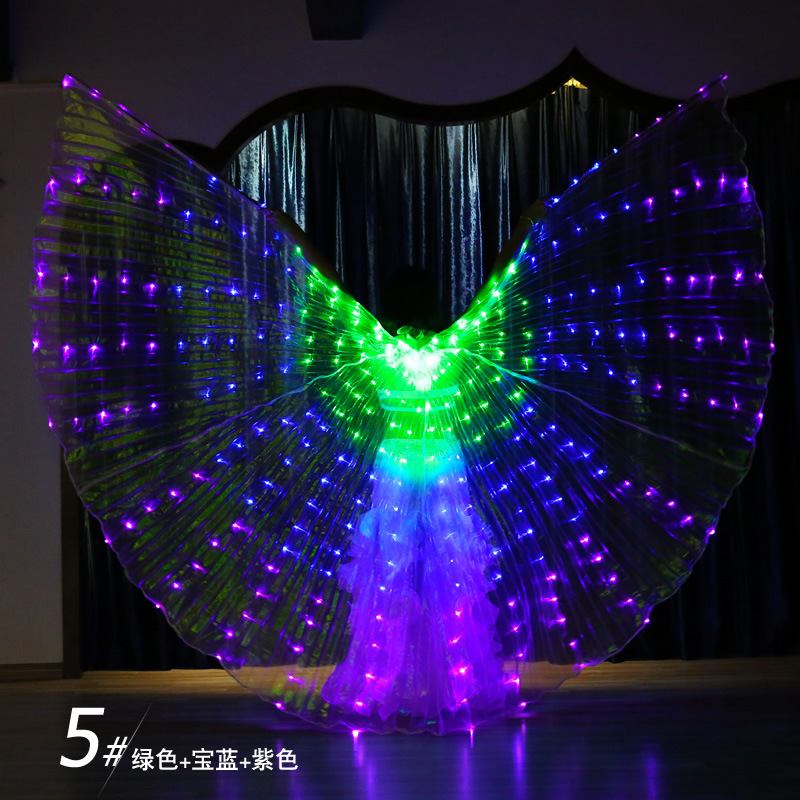 3 color Led belly dance isis wing for ladies more colors