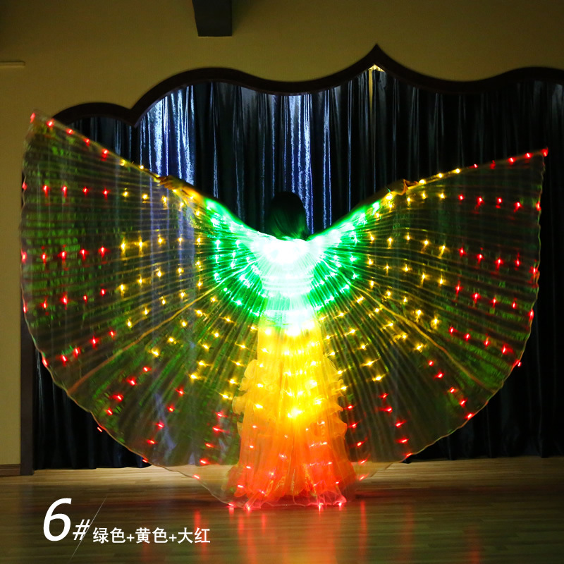 3 color Led belly dance isis wing for ladies more colors