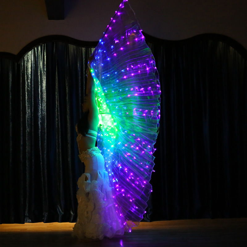 3 color Led belly dance isis wing for ladies more colors