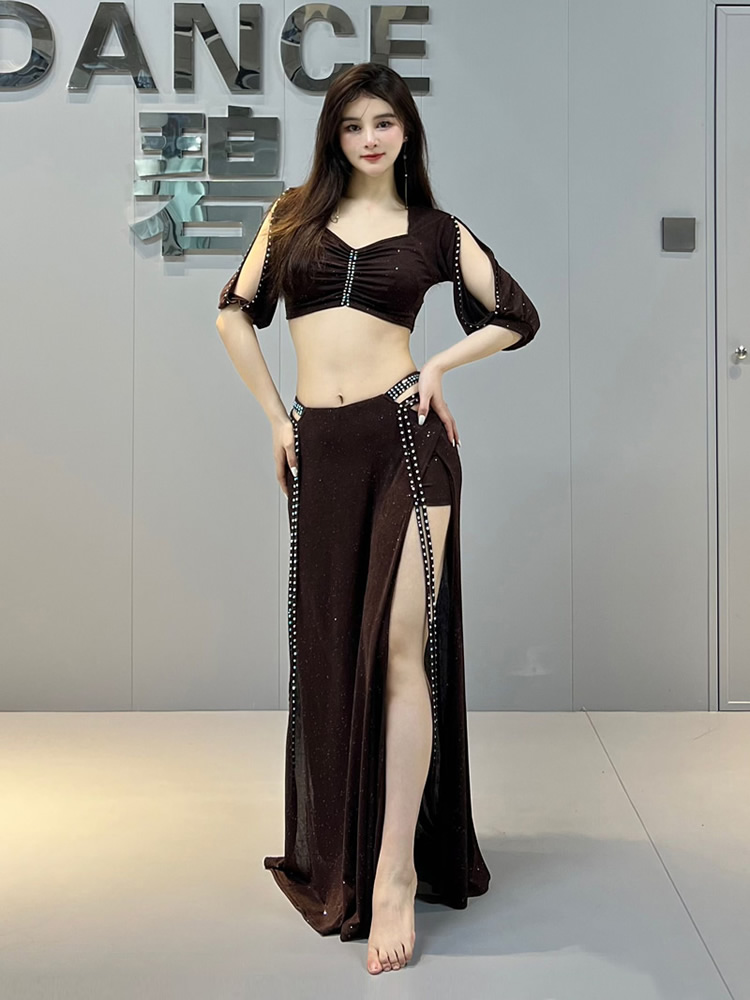 belly dance casual style oriental dance long skirt wear S M L 5061