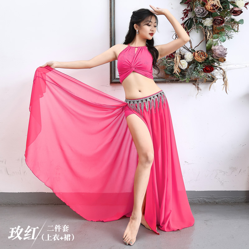 Plus Size Chiffon Belly Dance Costumes Long Skirt More Sizes