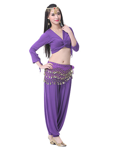 Dancewear Polyester Belly Dancer Costume For Ladies [810916-dark