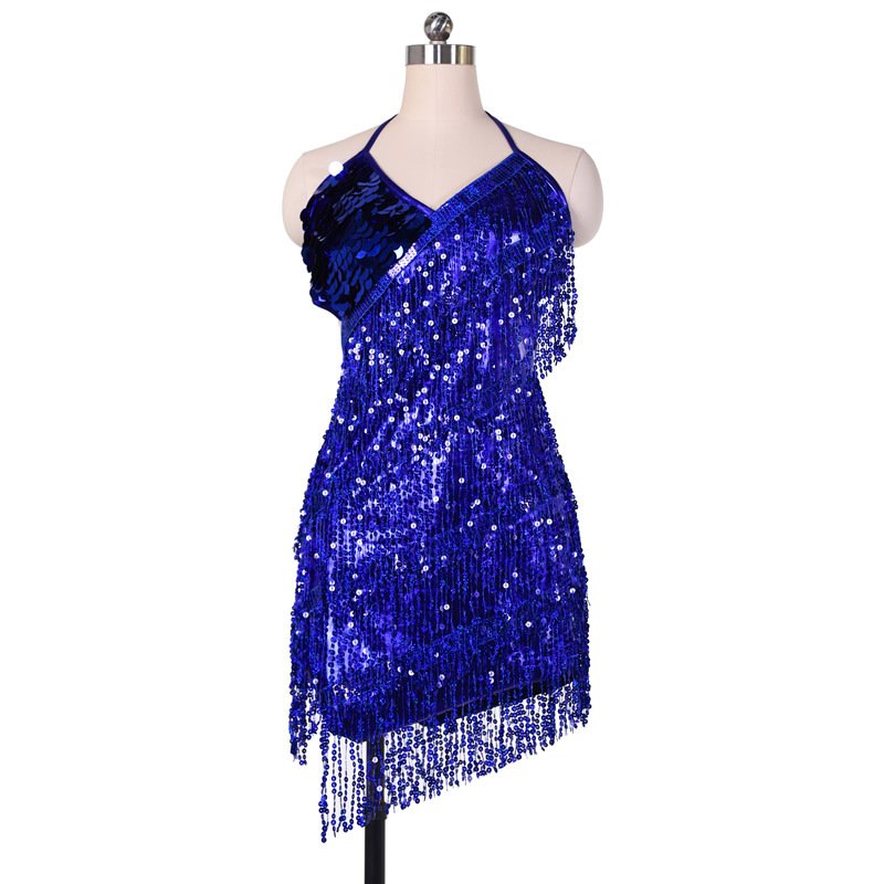 V neck Latin dance dress with tassel LT15