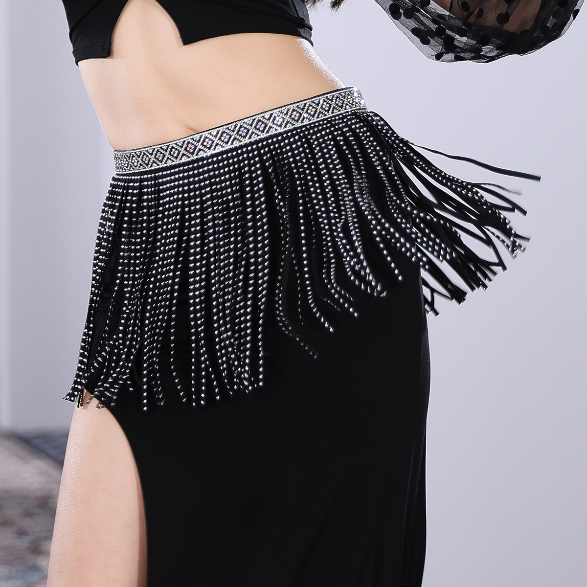 belly dancer hip scarf belt with tassel for ladies